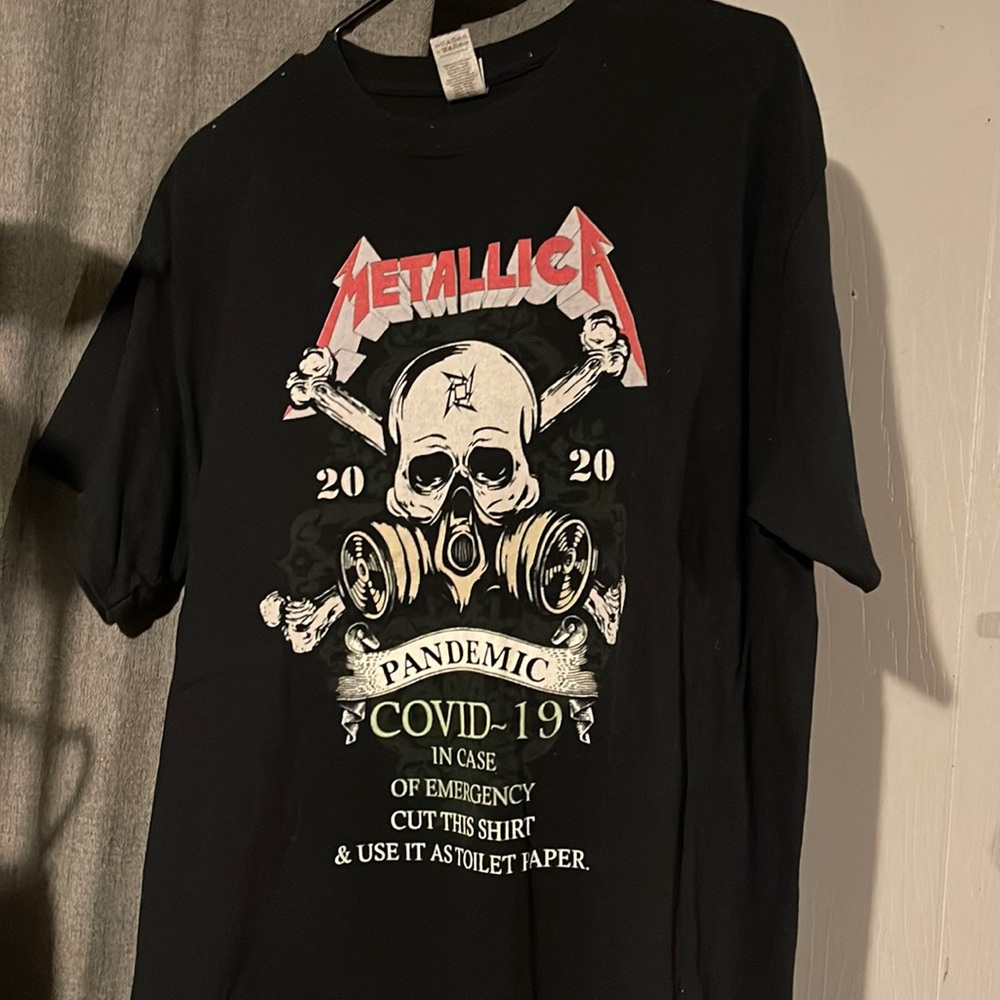 Metallica Covid 19 themed T-shirt humor